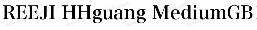 REEJI HHguang MediumGB10字体转换